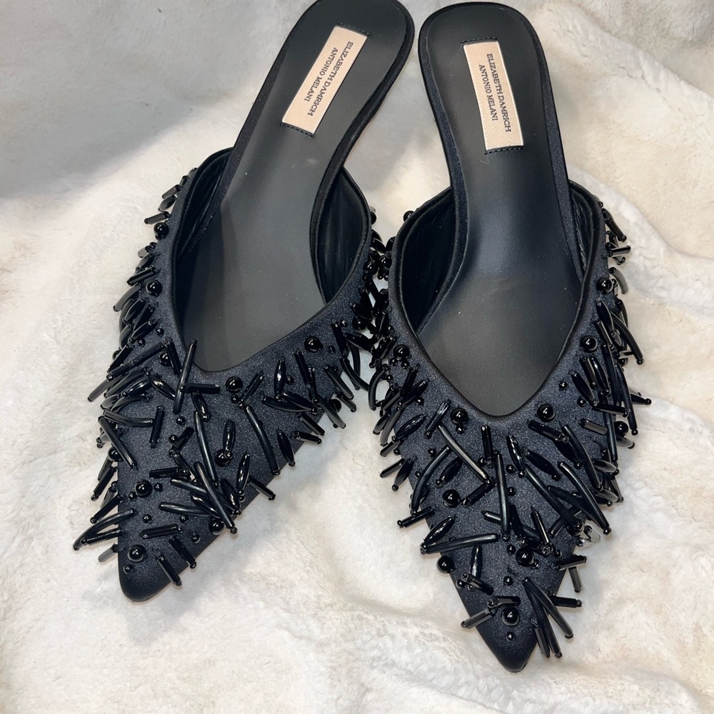 ANTONIO MELANI Black Mules Sleek Design